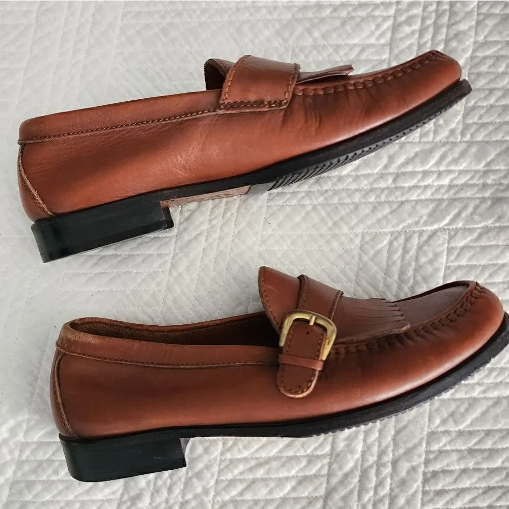 David Taylor leather loafers
